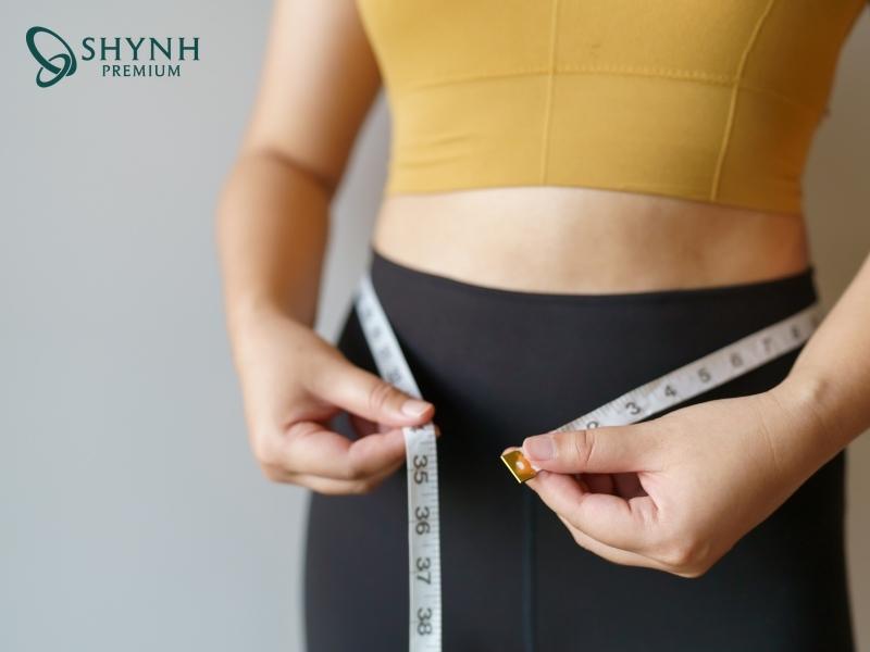 Số đo vòng eo, hông, đùi giảm thể hiện hiệu quả giảm cân thành công