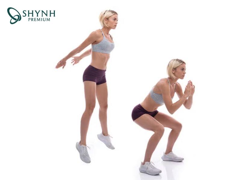 Jump Squat là bài tập hiệu quả để giảm cân cấp tốc
