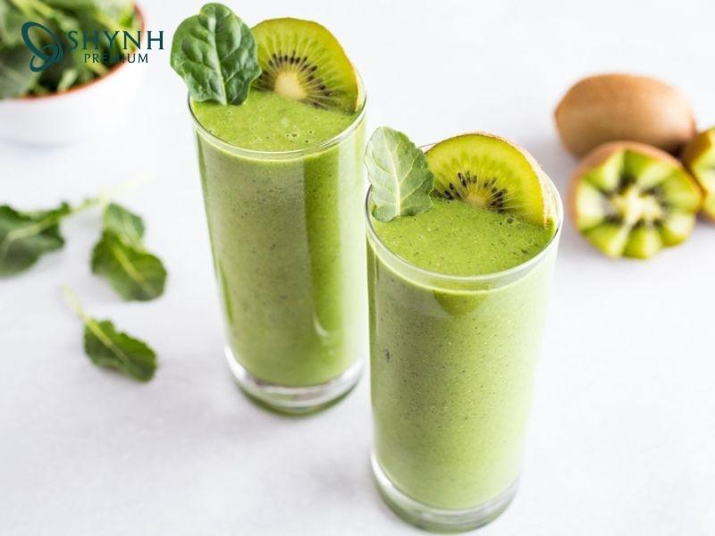 Sinh tố kiwi và khoai lang cho bữa sáng giúp no lâu