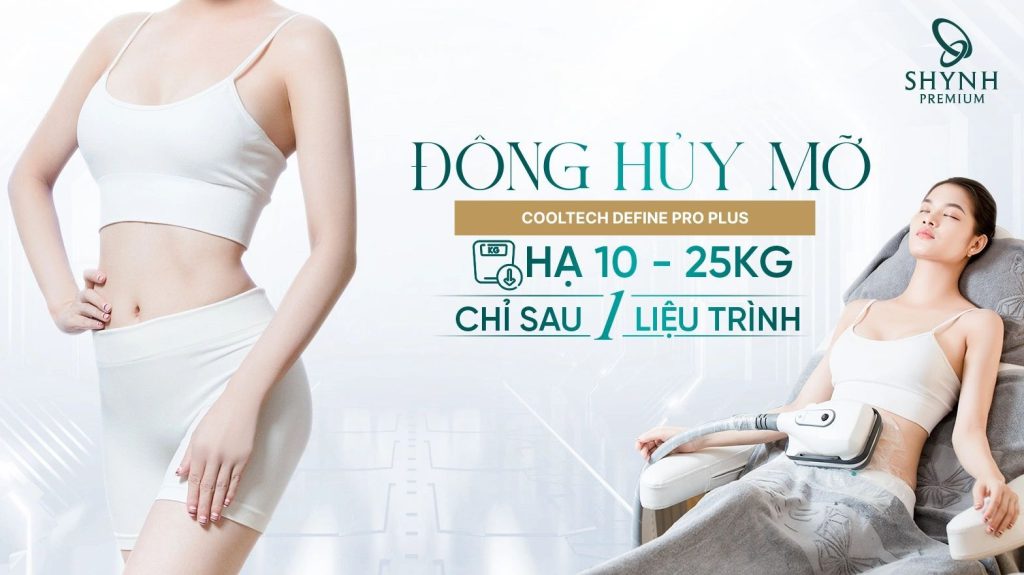 Đông hủy mỡ Cooltech Define Pro Plus giảm 25kg sau 1 phác đồ