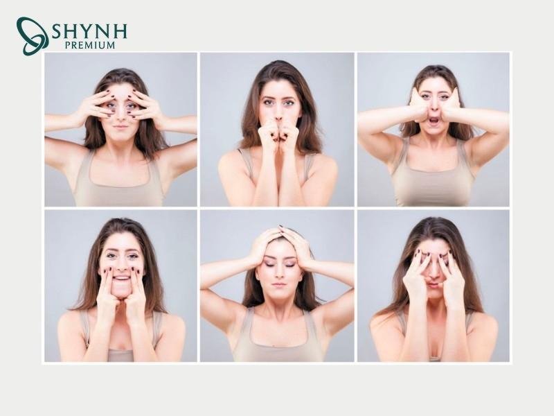 Facial yoga là kỹ thuật luyện tập cơ mặt giúp xóa nhăn ấn đường