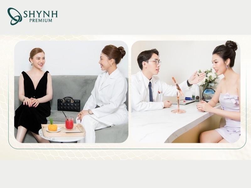 Điều trị tại Shynh Premium sẽ được bác sĩ hướng dẫn chi tiết cách chăm sóc và ăn uống sau khi xoá nhăn mắt