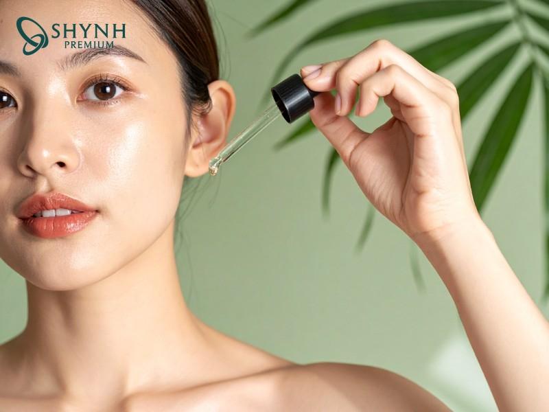 Cấp nước chuyên sâu với Hyaluronic axit là một trong những cách làm da mặt căng bóng hiệuq ảu tại nhà