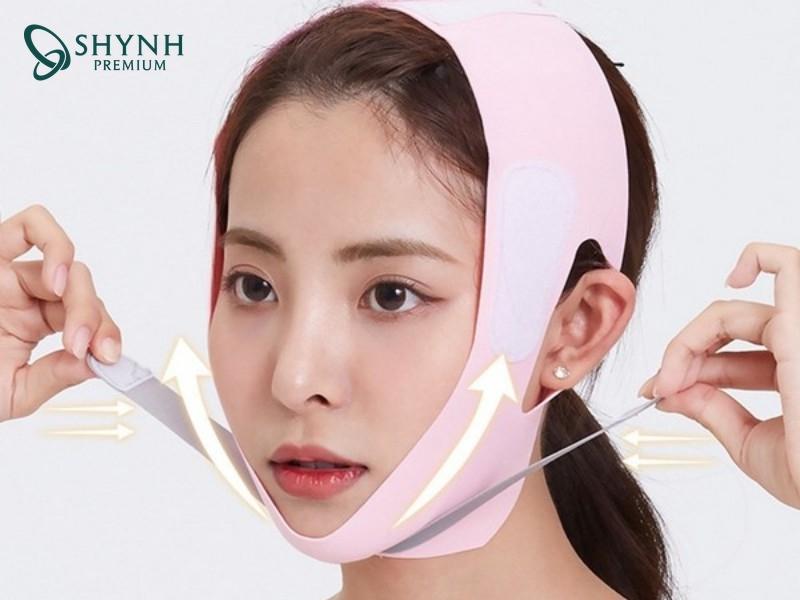 Đai nâng – cố định đường jawline chỉ tập trung định hình vùng hàm dưới