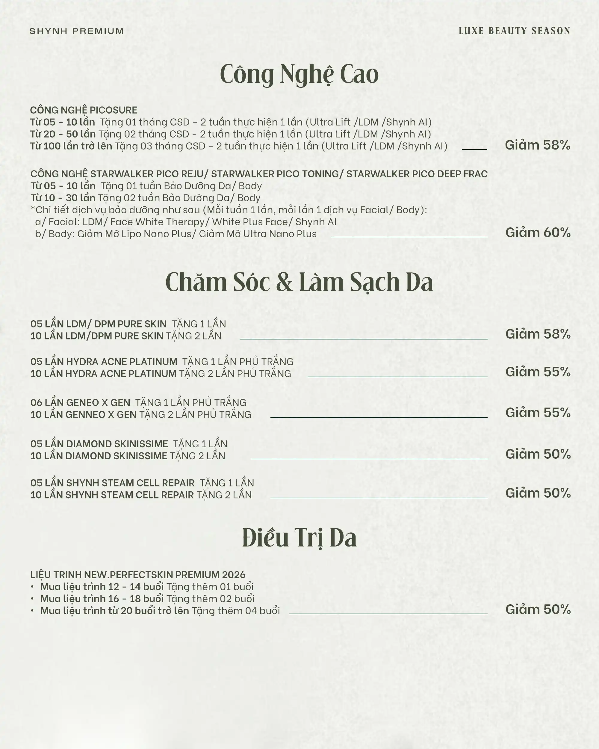 Chương trình ưu đãi tháng phụ nữ
